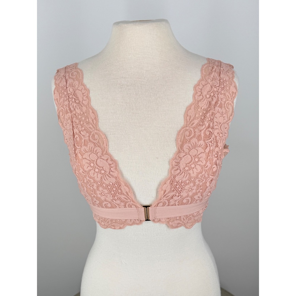 HAH Got Ur Back Bra Copper Rose Bra Floral Lace NEW S